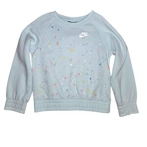 Nike Little Girls Paint Splatter Crewneck Sweater